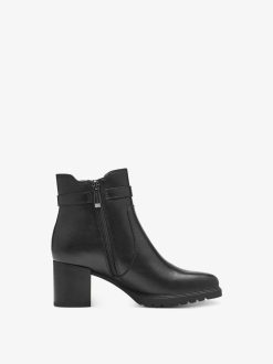 Tamaris Bottine En Cuir - Noir | Bottines