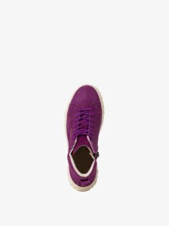 Tamaris Bottine En Cuir - Violet | Bottines