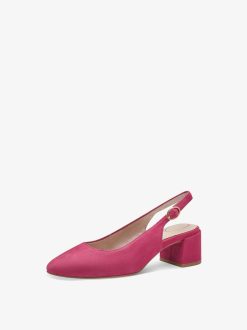 Tamaris Escarpins A Bride En Cuir - Rose | Pompes