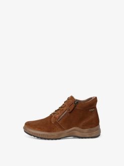 Tamaris Bottine En Cuir - Marron | Bottines