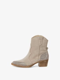 Tamaris Bottine En Cuir - Marron | Bottines