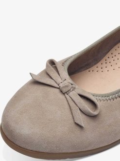 Tamaris Ballerine En Cuir - Gris | Ballerines