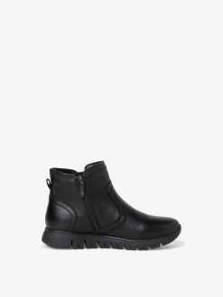 Tamaris Bottine En Cuir - Noir | Bottines