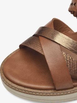 Tamaris Sandale A Talon - Marron | Des Sandales