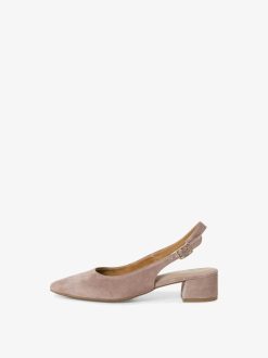 Tamaris Escarpins A Bride En Cuir - Beige | Pompes