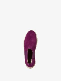 Tamaris Bottine Chelsea En Cuir - Violet | Bottines