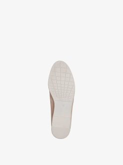 Tamaris Babouche En Cuir - Beige | Chaussures Basses Et Pantoufles