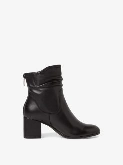 Tamaris Bottine En Cuir - Noir | Bottines