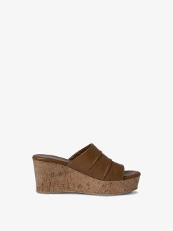 Tamaris Mule En Cuir - Marron | Mules