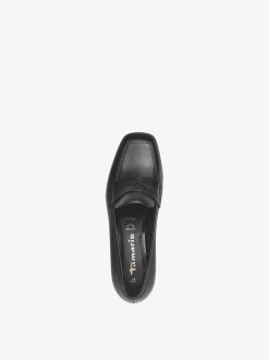 Tamaris Trotteur En Cuir - Noir | Chaussures Basses Et Pantoufles