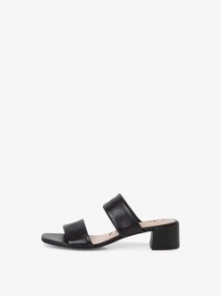 Tamaris Mule En Cuir - Noir | Mules