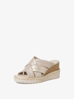 Tamaris Mule En Cuir - Blanc | Mules