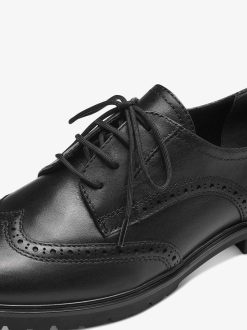 Tamaris Chaussures Basses En Cuir - Noir | Chaussures Basses Et Pantoufles