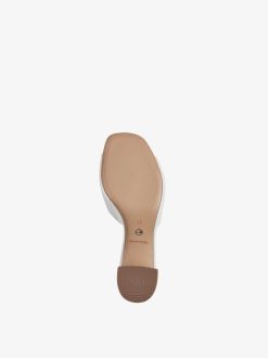 Tamaris Mule En Cuir - Blanc | Mules