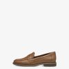 Tamaris Babouche En Cuir - Marron | Chaussures Basses Et Pantoufles