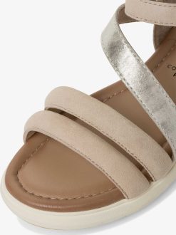 Tamaris Sandale En Cuir - Beige | Des Sandales