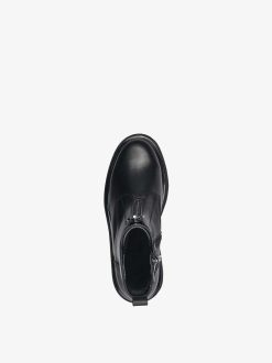 Tamaris Bottine En Cuir - Noir | Bottines