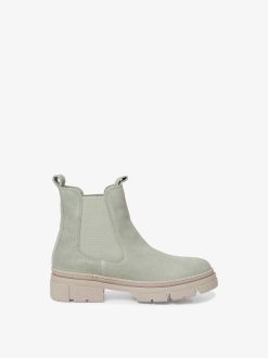 Tamaris Bottine Chelsea En Cuir - Vert | Bottines