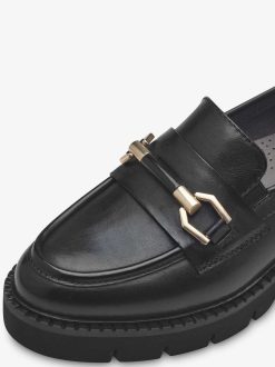 Tamaris Babouche En Cuir - Noir | Chaussures Basses Et Pantoufles