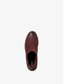 Tamaris Bottine Chelsea En Cuir - Rouge | Bottines