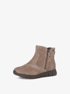 Tamaris Bottine En Cuir - Marron | Bottines