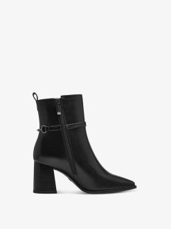 Tamaris Bottine En Cuir - Noir | Bottines