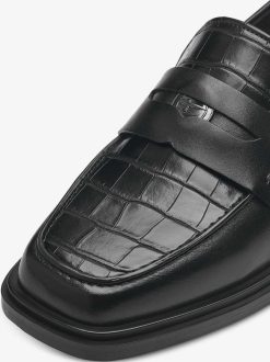 Tamaris Babouche En Cuir - Noir | Chaussures Basses Et Pantoufles