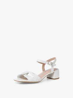 Tamaris Sandale A Talon - Blanc | Des Sandales