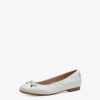 Tamaris Ballerine En Cuir - Blanc | Ballerines