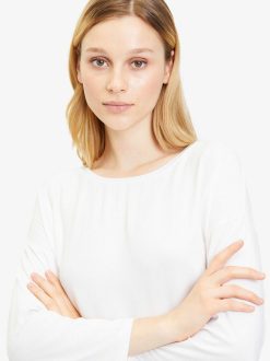 Tamaris Chemise A Manches Longues - Blanc | Chemises Et Hauts