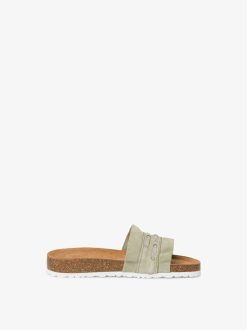 Tamaris Mule En Cuir - Vert | Mules