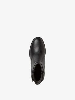 Tamaris Bottine En Cuir - Noir | Bottines