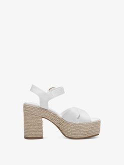 Tamaris Sandale A Talon - Blanc | Des Sandales