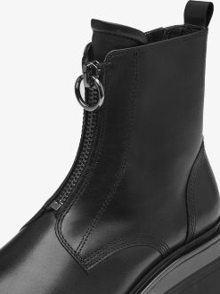 Tamaris Bottine En Cuir - Noir | Bottines