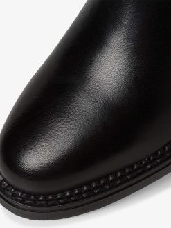 Tamaris Bottine Chelsea En Cuir - Noir | Bottines