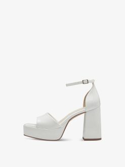 Tamaris Sandale A Talon - Blanc | Des Sandales