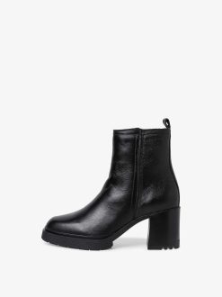 Tamaris Bottine En Cuir - Noir | Bottines