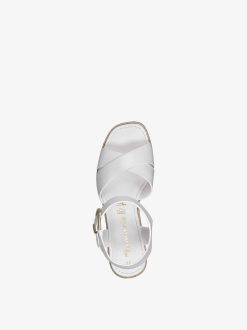 Tamaris Sandale A Talon - Blanc | Des Sandales