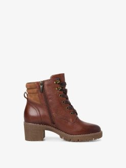 Tamaris Bottine En Cuir - Marron | Bottines