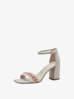 Tamaris Sandale A Talon - Beige | Des Sandales