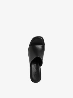 Tamaris Mule En Cuir - Noir | Mules