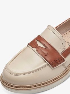 Tamaris Babouche En Cuir - Beige | Chaussures Basses Et Pantoufles