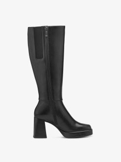 Tamaris Bottes En Cuir - Noir | Bottes