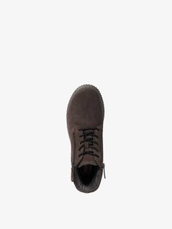 Tamaris Bottine En Cuir - Gris | Bottines