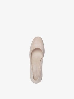 Tamaris Escarpins En Cuir - Beige | Pompes