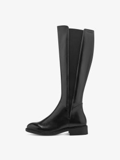 Tamaris Bottes En Cuir - Noir | Bottes