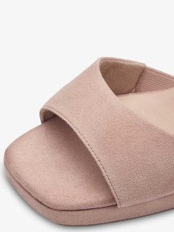 Tamaris Sandale A Talon En Cuir - Rose | Des Sandales