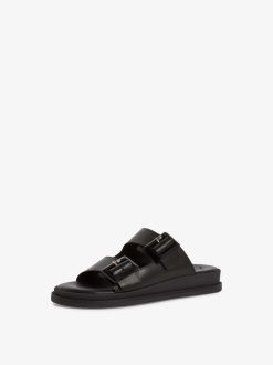 Tamaris Mule En Cuir - Noir | Mules