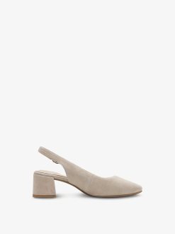 Tamaris Escarpins A Bride En Cuir - Beige | Pompes