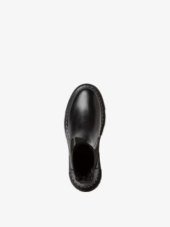 Tamaris Bottine Chelsea En Cuir - Noir | Bottines